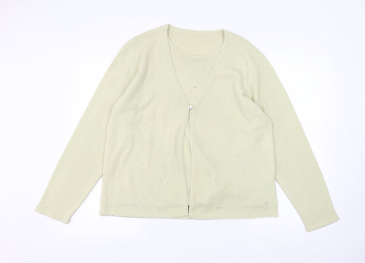 Preworn Womens Beige   Cardigan Jumper Size M