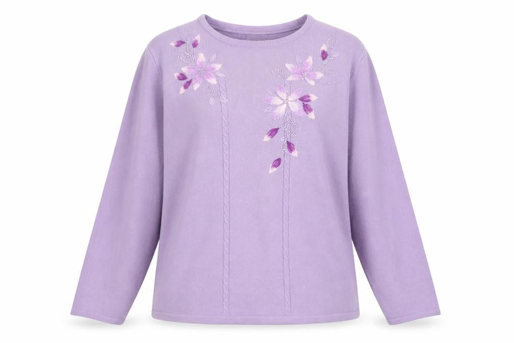 Fay Louise Womens Purple   Pullover Jumper Size L