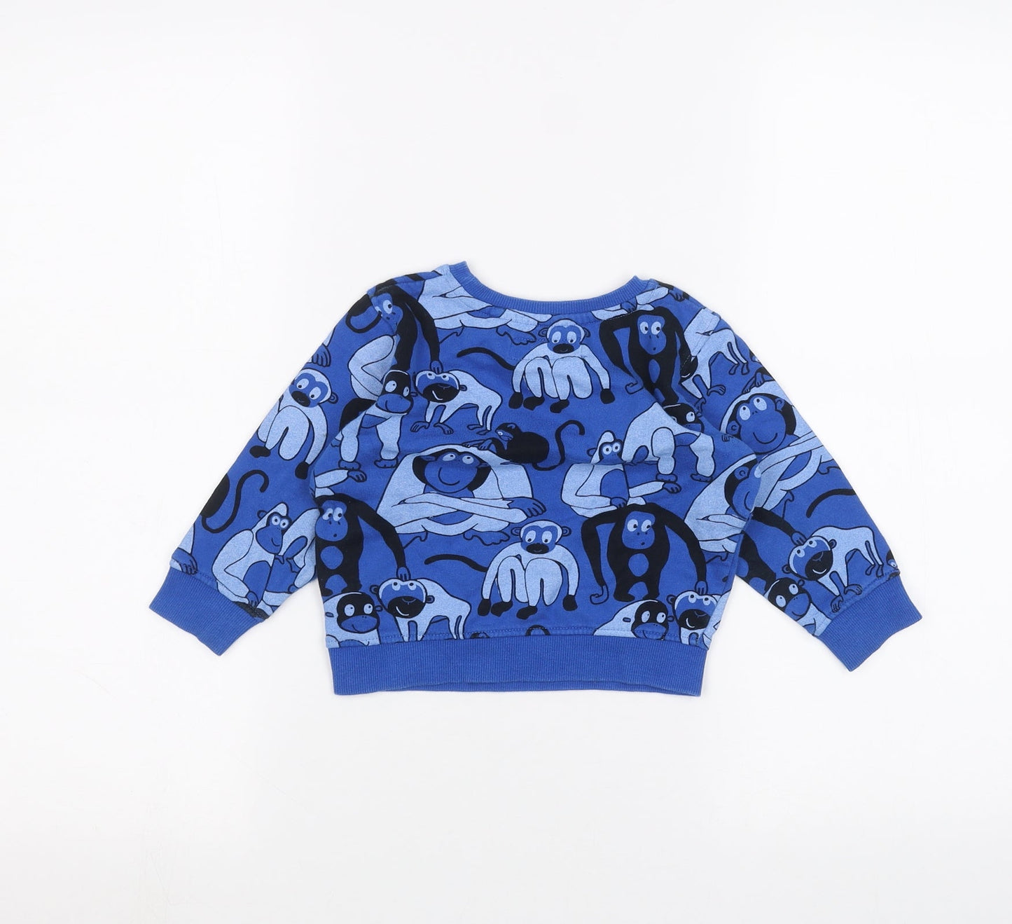 NEXT Baby Blue Camouflage  Pullover Jumper Size 12-18 Months