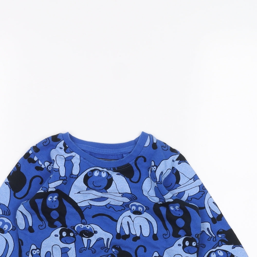 NEXT Baby Blue Camouflage  Pullover Jumper Size 12-18 Months