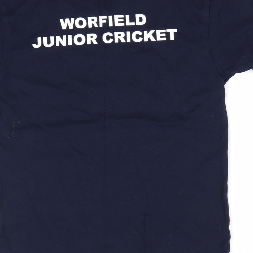 Uneek Boys Blue   Basic T-Shirt Size 7-8 Years  - Swancote Energy