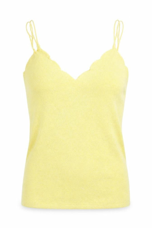 George Womens Yellow   Vest Jumper Size 8  - Sparkle Effect