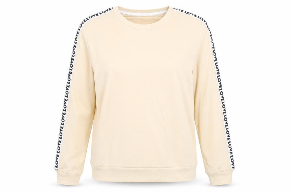 SheIn Womens Yellow   Pullover Sweatshirt Size L  - Love Love Love