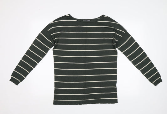Atmosphere Womens Green Striped  Pullover Jumper Size 12