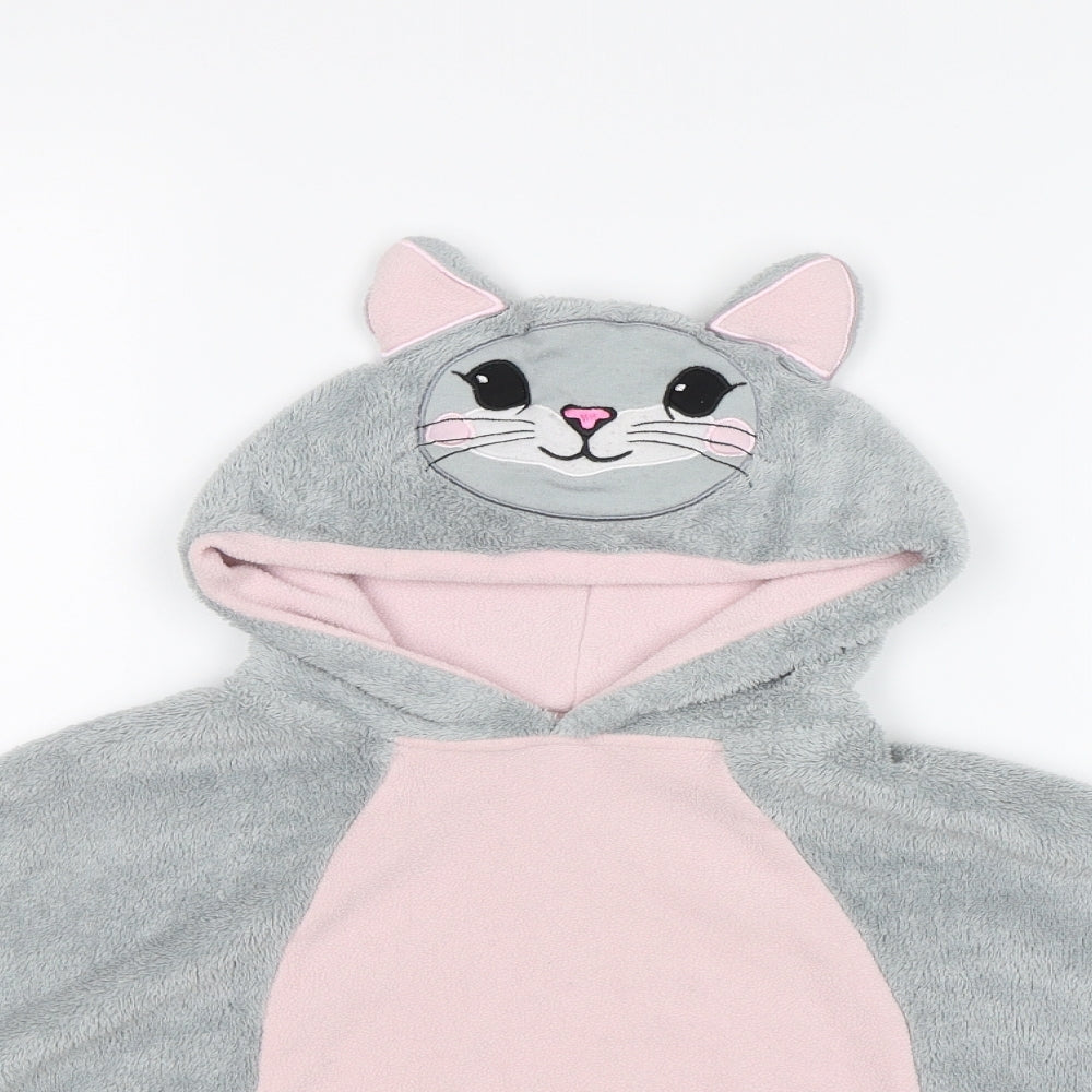 George Girls Grey   Cape Jumper Size S  - Bunny Cape