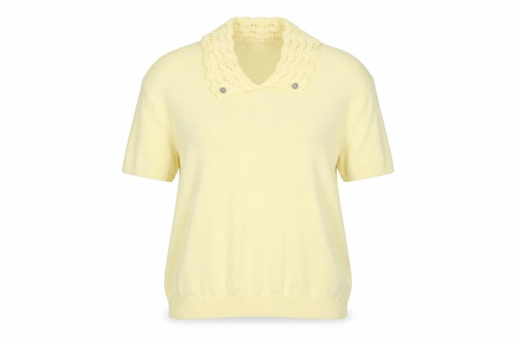 Pure & Natural Womens Yellow   Pullover Jumper Size L