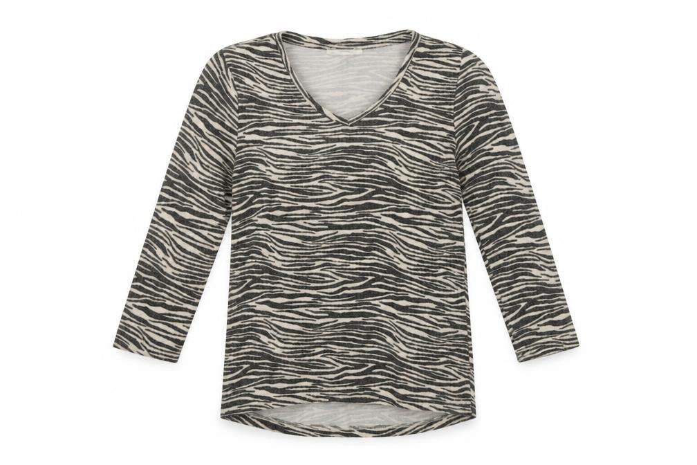 George Womens Grey Animal Print  Pullover Jumper Size 10