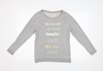 George Womens Grey   Pullover Sweatshirt Size 8