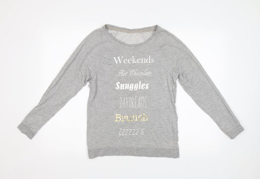 George Womens Grey   Pullover Sweatshirt Size 8