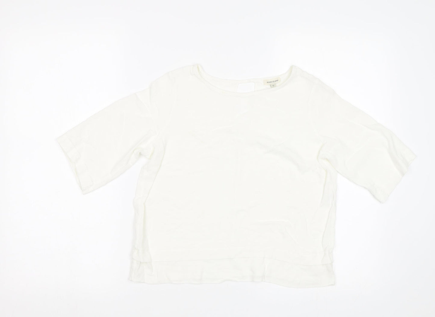 River Island Womens White   Basic Blouse Size 12