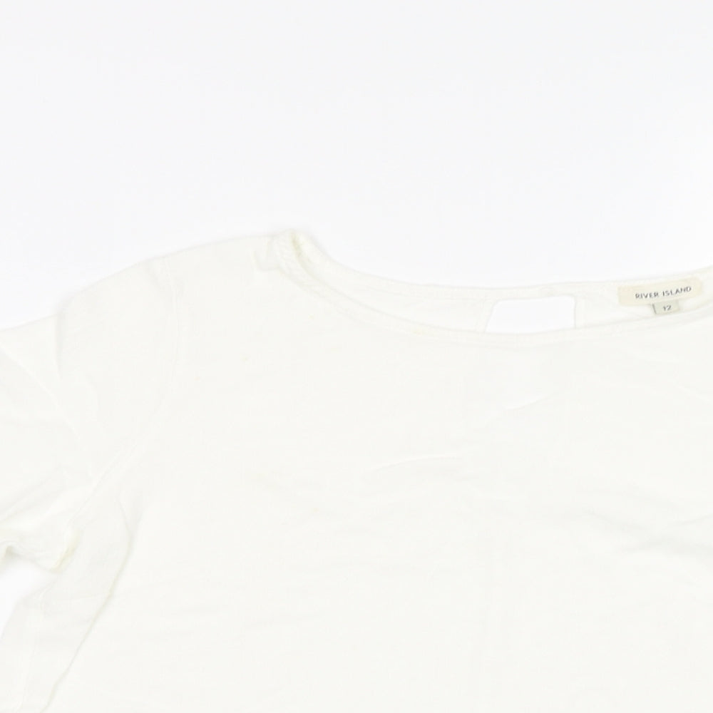 River Island Womens White   Basic Blouse Size 12