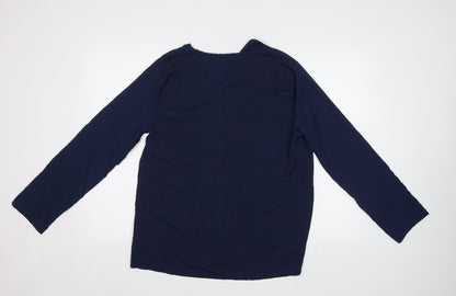 Preworn Womens Blue   Basic Button-Up Size L