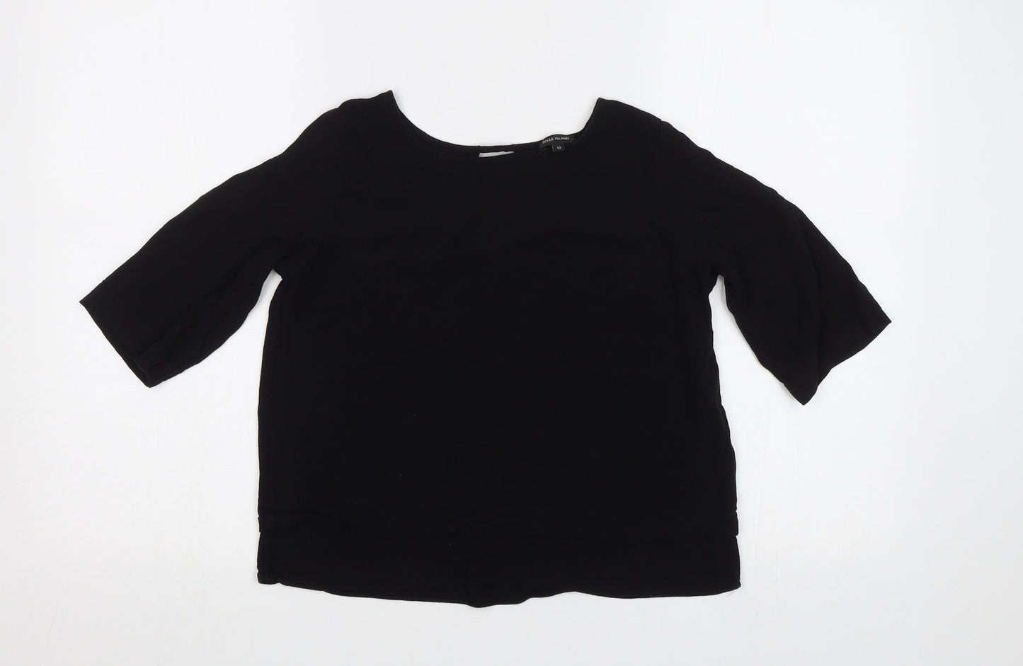River Island Womens Black   Basic Blouse Size 10