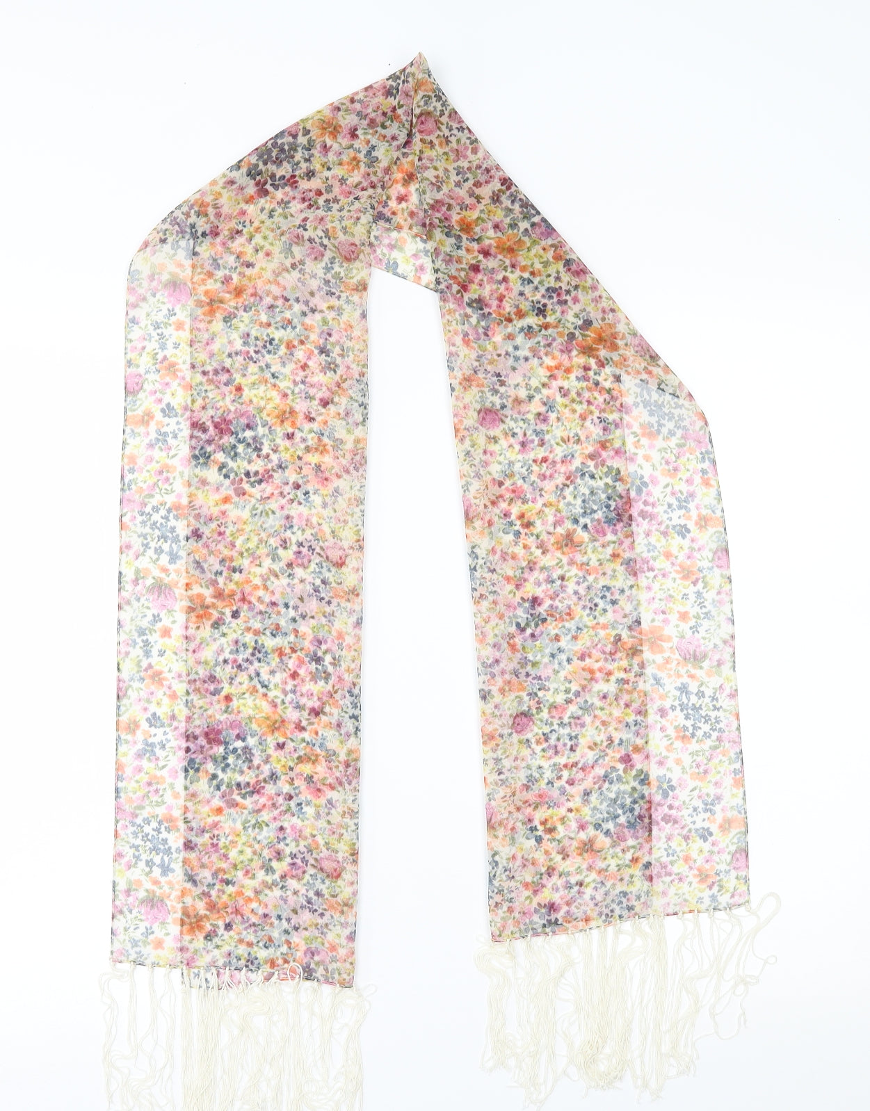 Preworn Womens Multicoloured Floral   Scarf