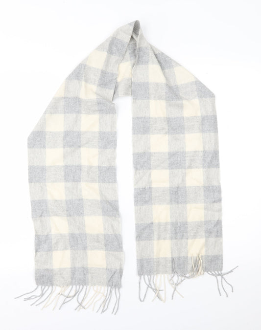 Preworn Womens Grey Plaid   Scarf