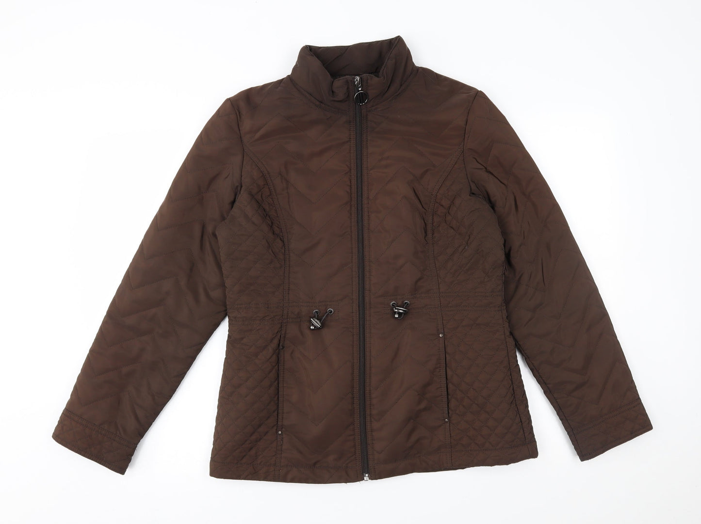 Isle Womens Brown   Quilted Coat Size 10