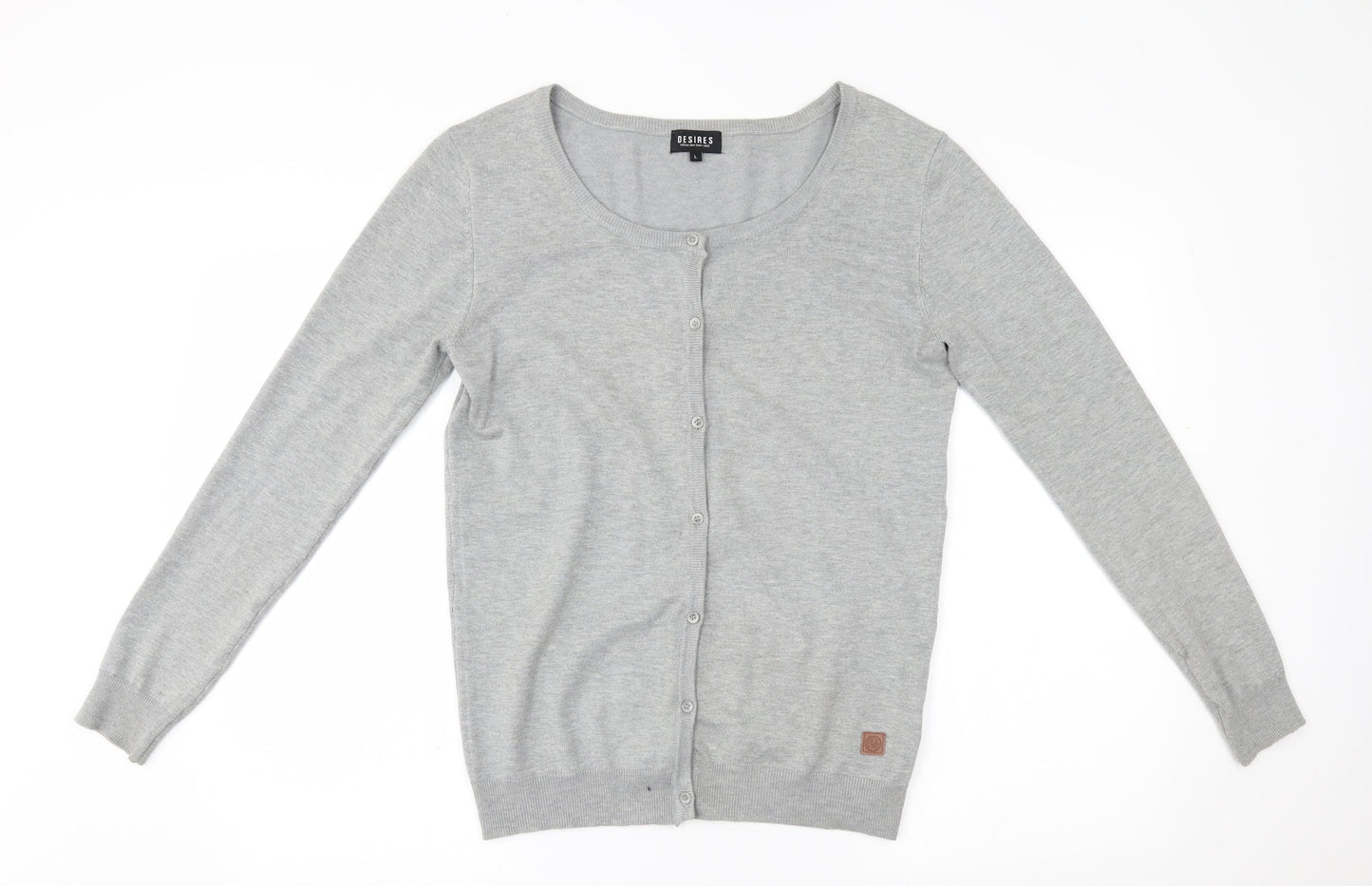 desires Womens Grey   Cardigan Jumper Size L