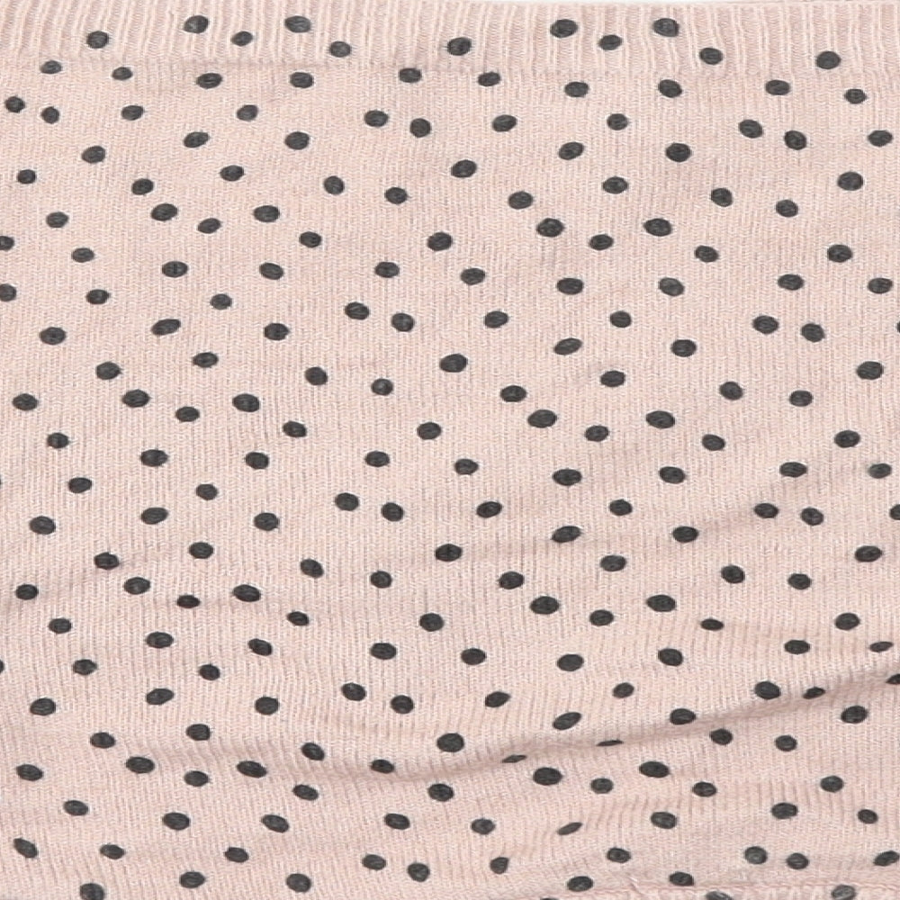 Primark Girls Multicoloured Polka Dot Knit Pullover Jumper Size 6-7 Years