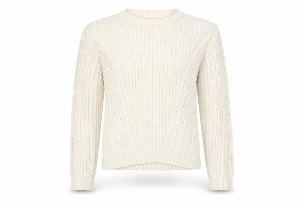 Select Womens White  Knit Pullover Jumper Size S