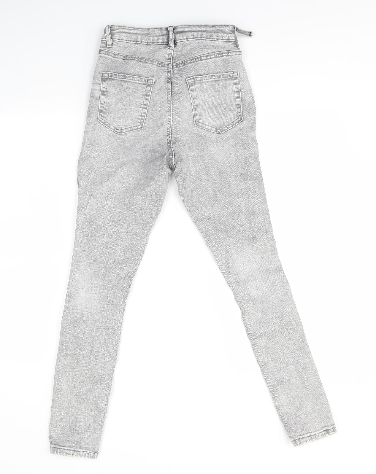 Denim Co Womens Grey   Skinny Jeans Size 10 L26 in