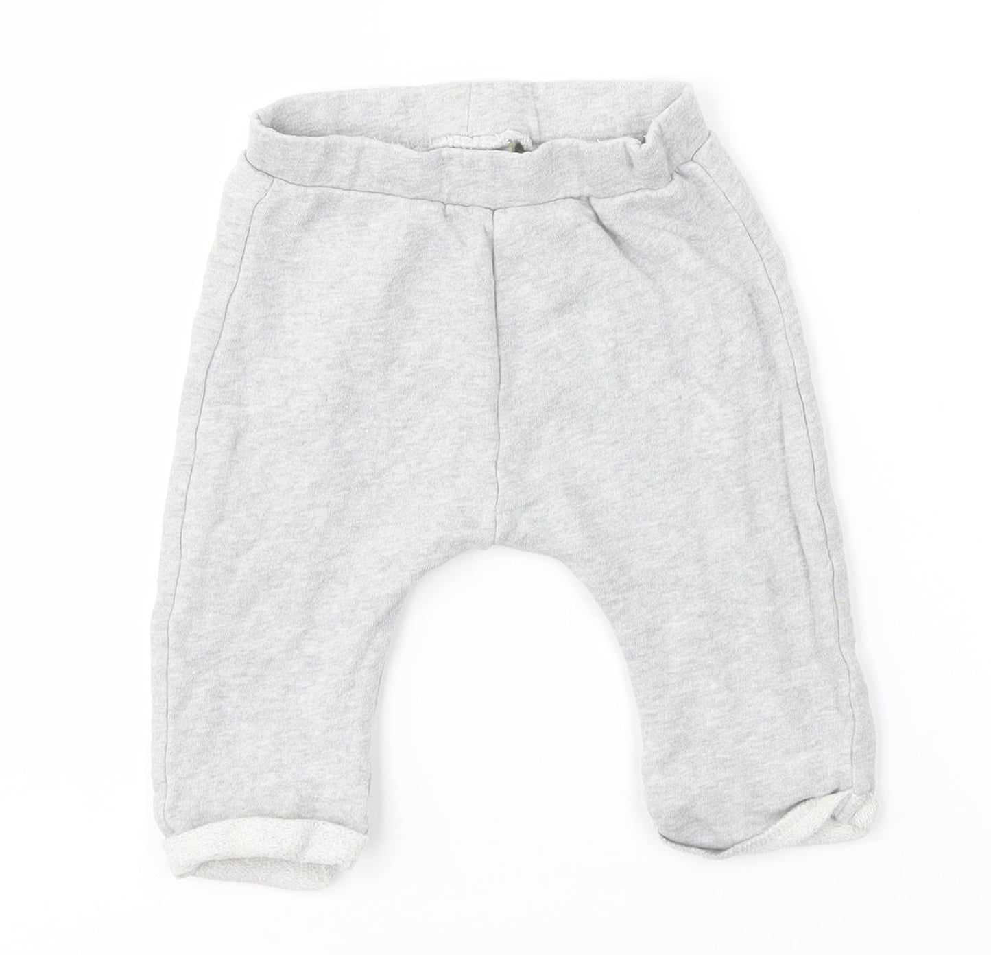 M&S Boys Grey   Jogger Trousers Size 6-9 Months