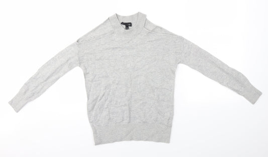 Topshop Womens Grey  Knit Pullover Jumper Size 8