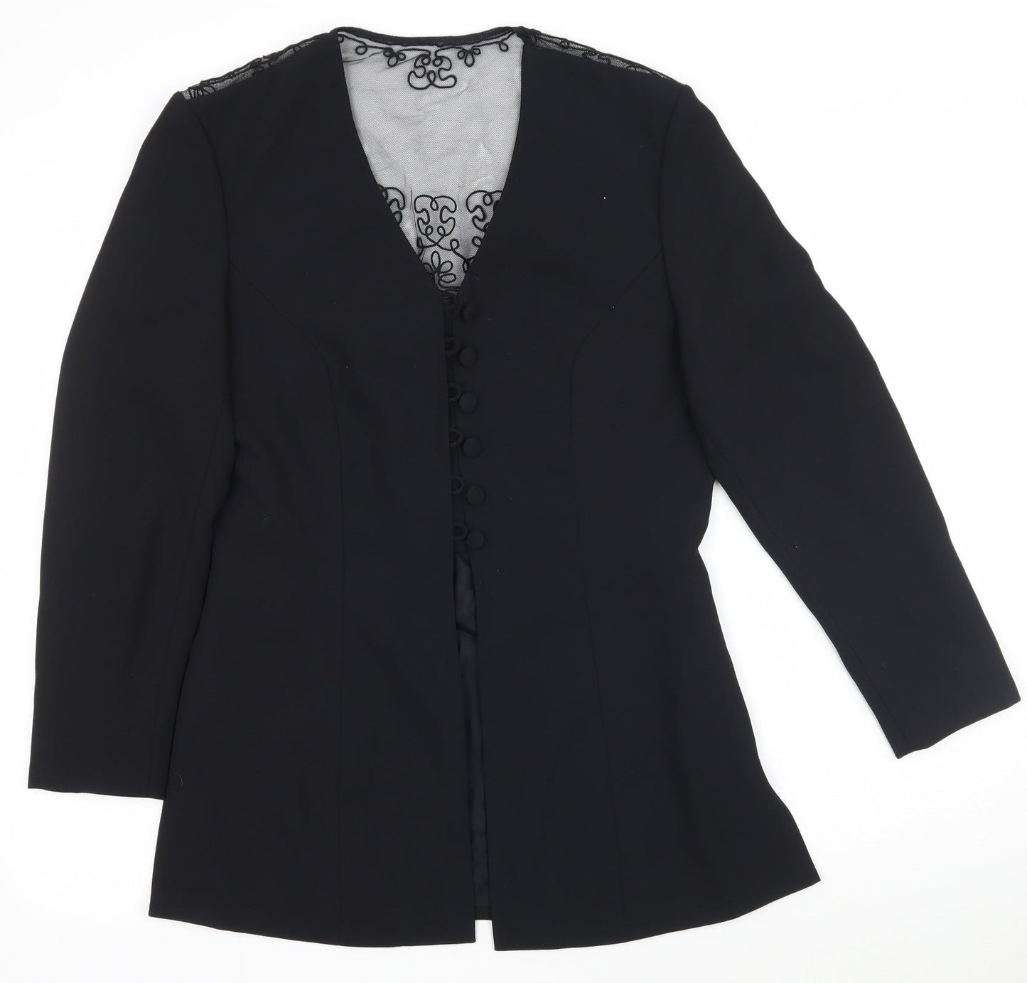 Petite Collection Womens Black   Jacket Blazer Size 10