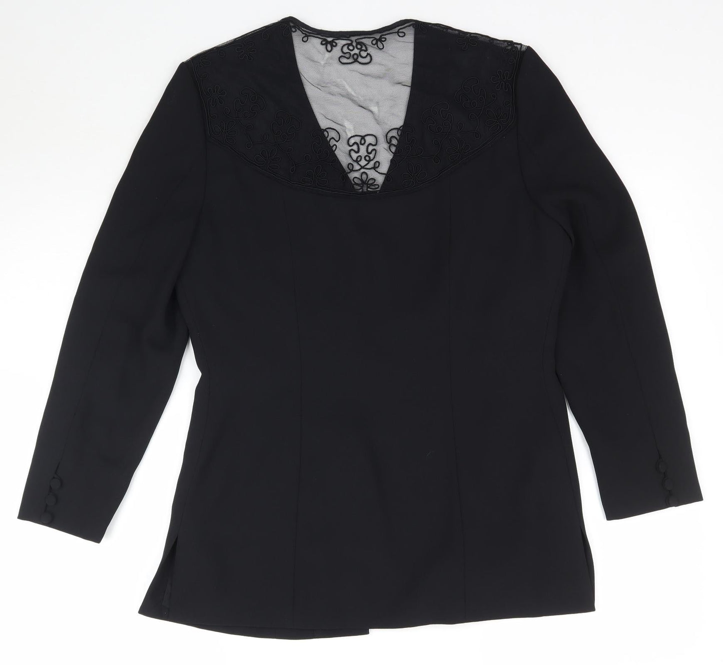 Petite Collection Womens Black   Jacket Blazer Size 10