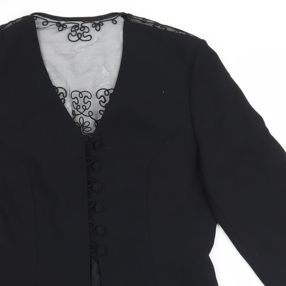 Petite Collection Womens Black   Jacket Blazer Size 10
