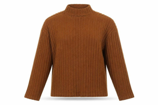 Primark Womens Brown  Knit Pullover Jumper Size XS  - Ribbed