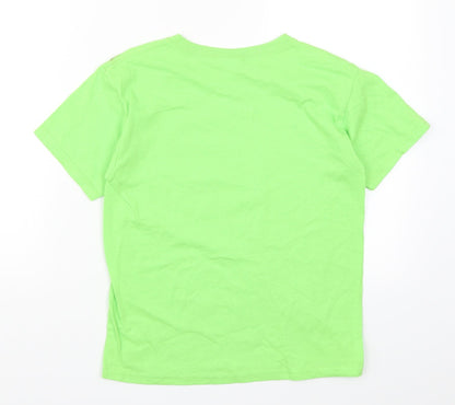 Preloved Gildan Boys Green   Basic T-Shirt Size M - Back