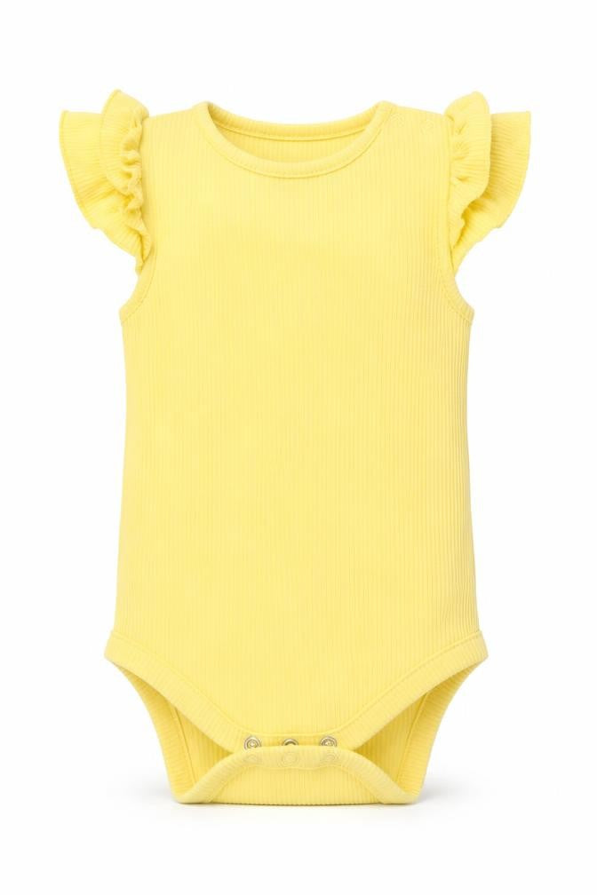 Next Girls Yellow   Babygrow One-Piece Size 9-12 Months