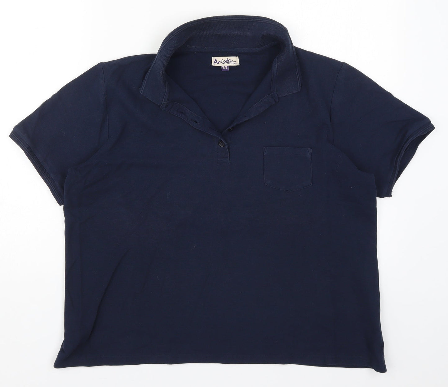 Arista Womens Blue   Basic Polo Size 16