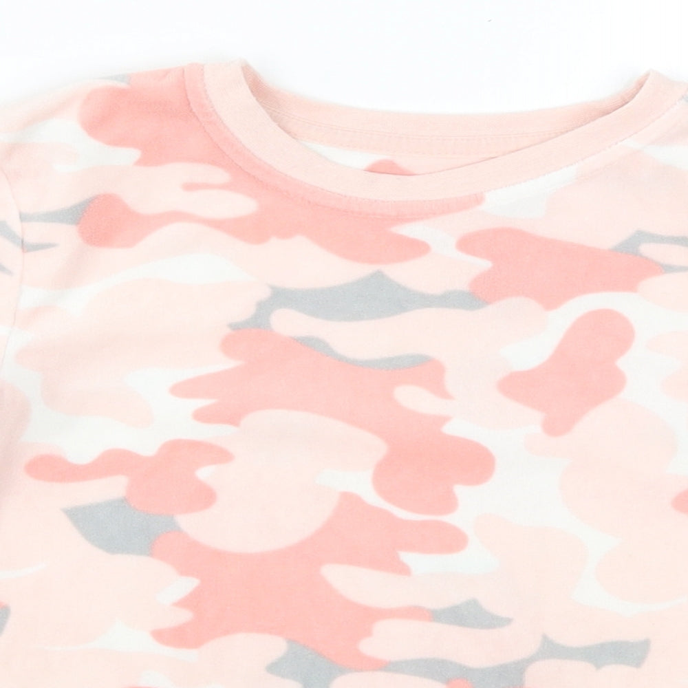 Primark Girls Pink Camouflage  Top Pyjama Top Size 7-8 Years