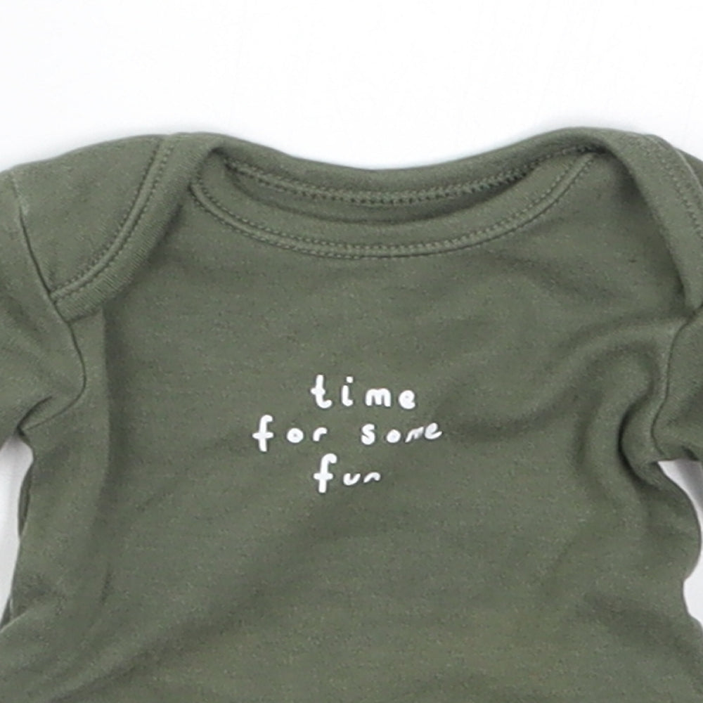 George Baby Green   Babygrow One-Piece Size Newborn  - Time For Some Fun