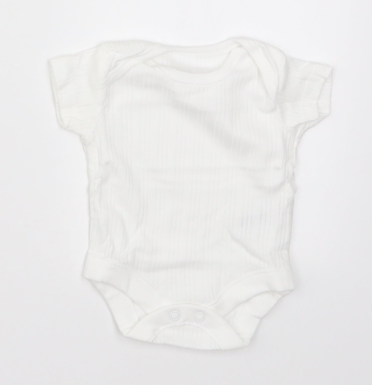 Nutmeg Baby White Striped  Babygrow One-Piece Size Newborn