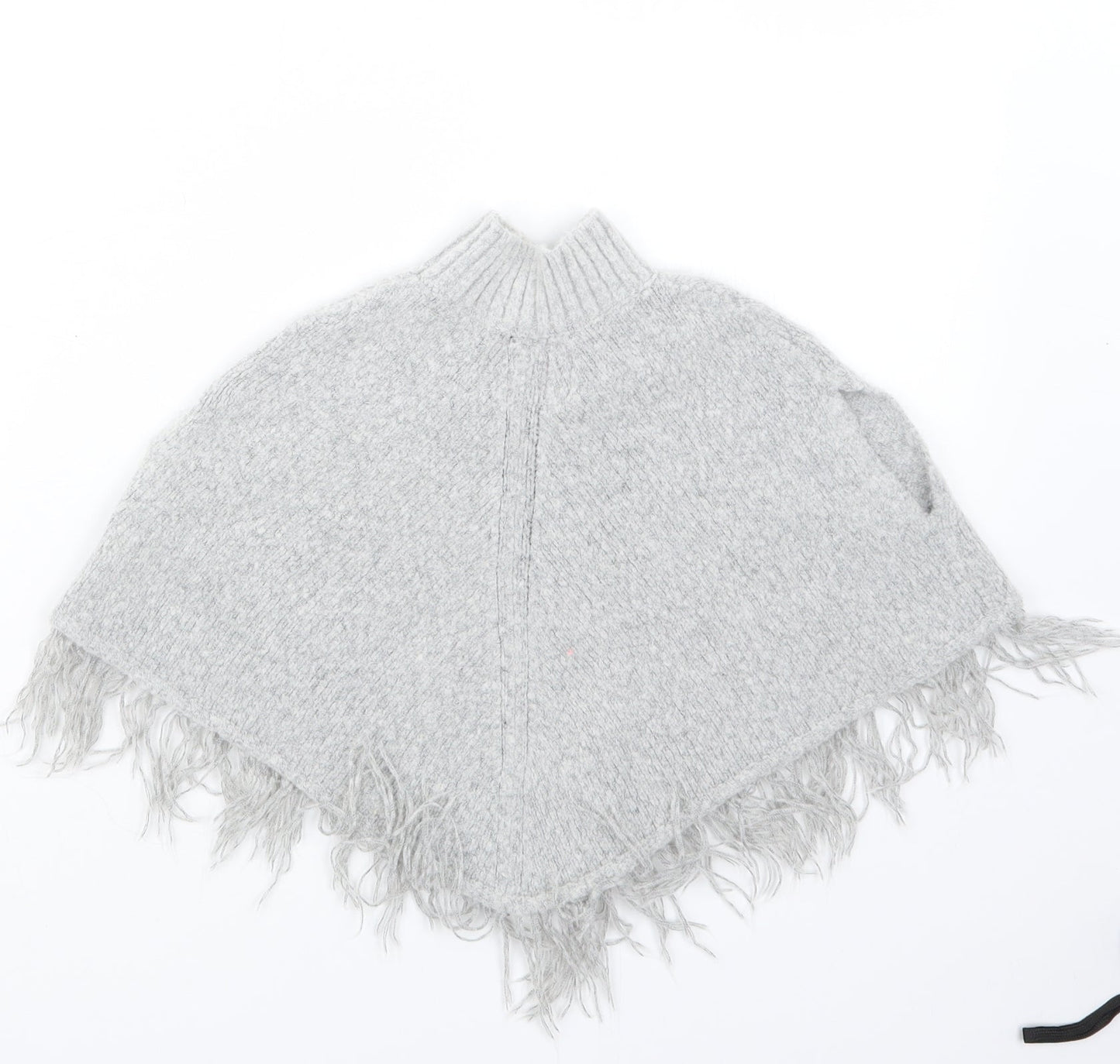 Young Dimension Girls Grey  Knit Cape Jumper Size 18-24 Months