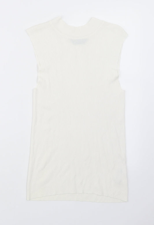 Dorothy Perkins Womens Ivory   Basic T-Shirt Size 14