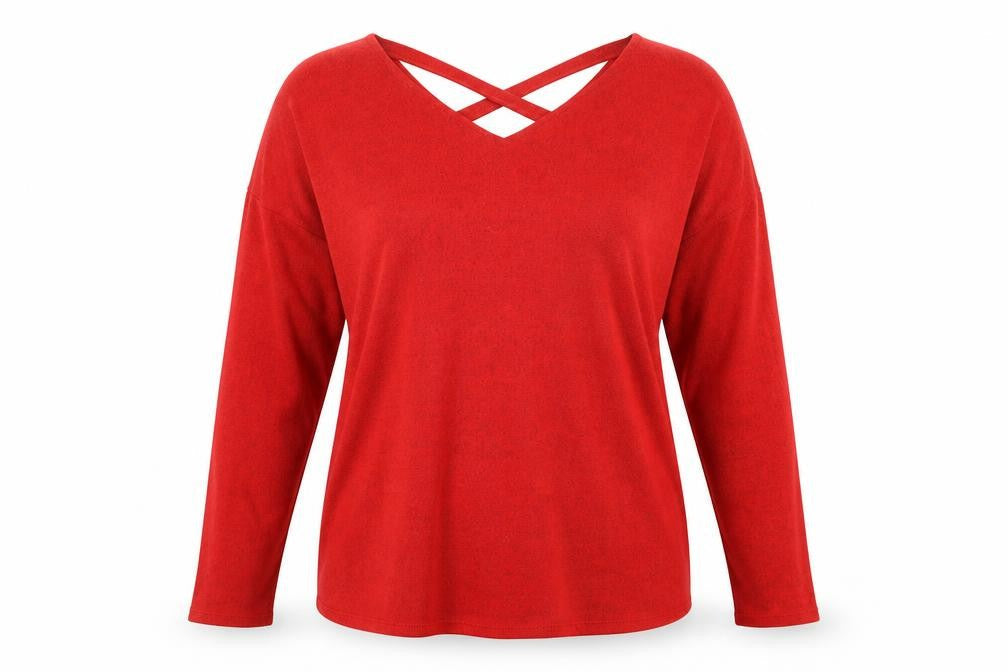 F&F Womens Red  Knit Pullover Jumper Size 14