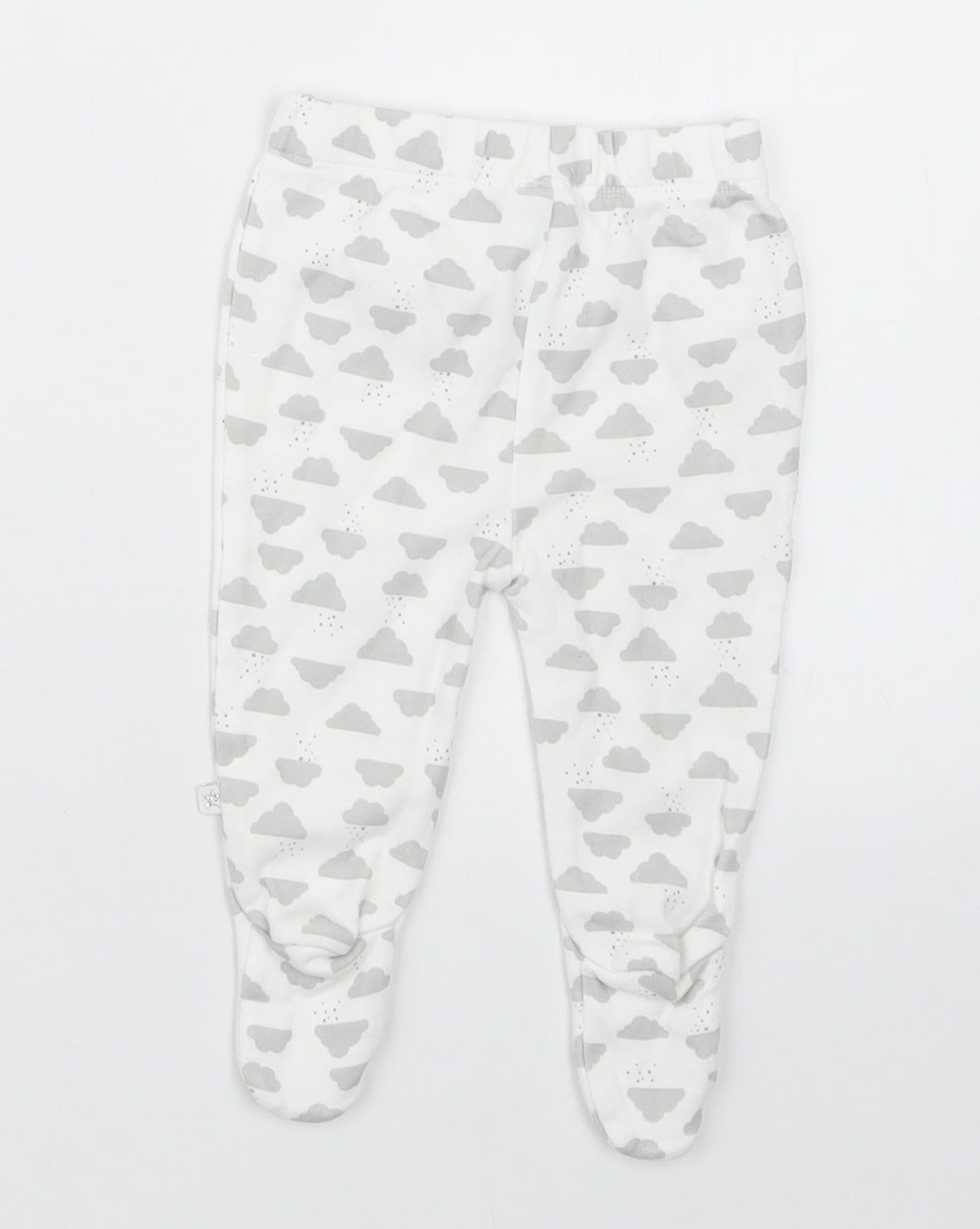 Primark Baby White Geometric  Capri Trousers Size 0-3 Months