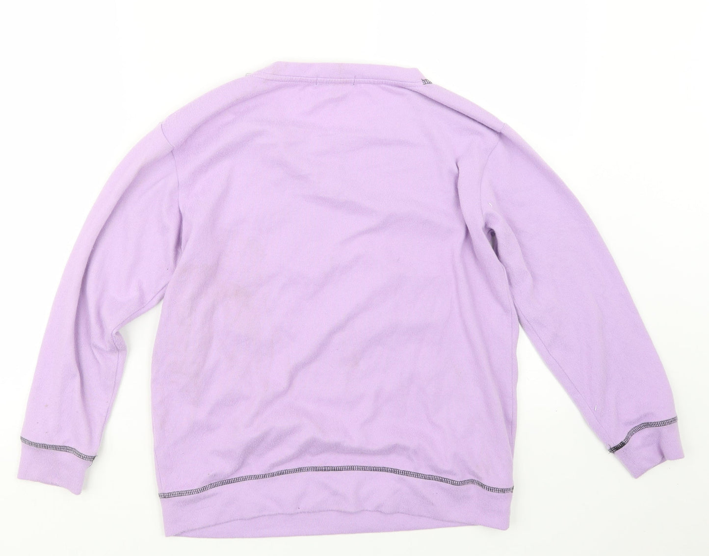 Studio Womens Purple Geometric  Top Pyjama Top Size 8