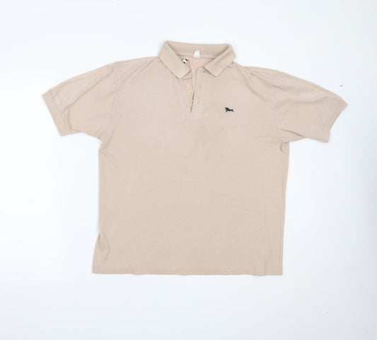 B Cash Mens Beige    Polo Size 42