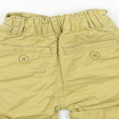 Brand and care label for Bambi Baby Beige Cargo Trousers, size 9-12, Months