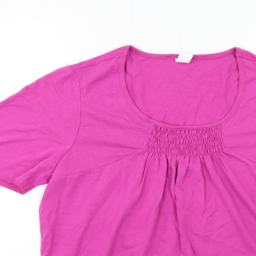 Preworn Womens Purple   Basic T-Shirt Size 12