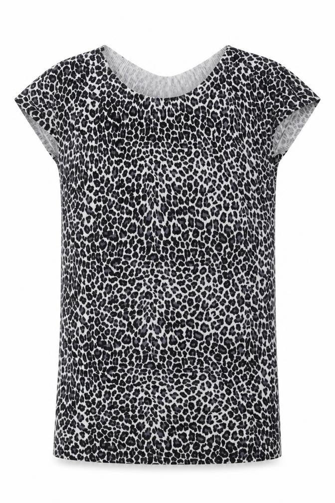 Papaya Womens Grey Animal Print Knit Pullover Jumper Size 16