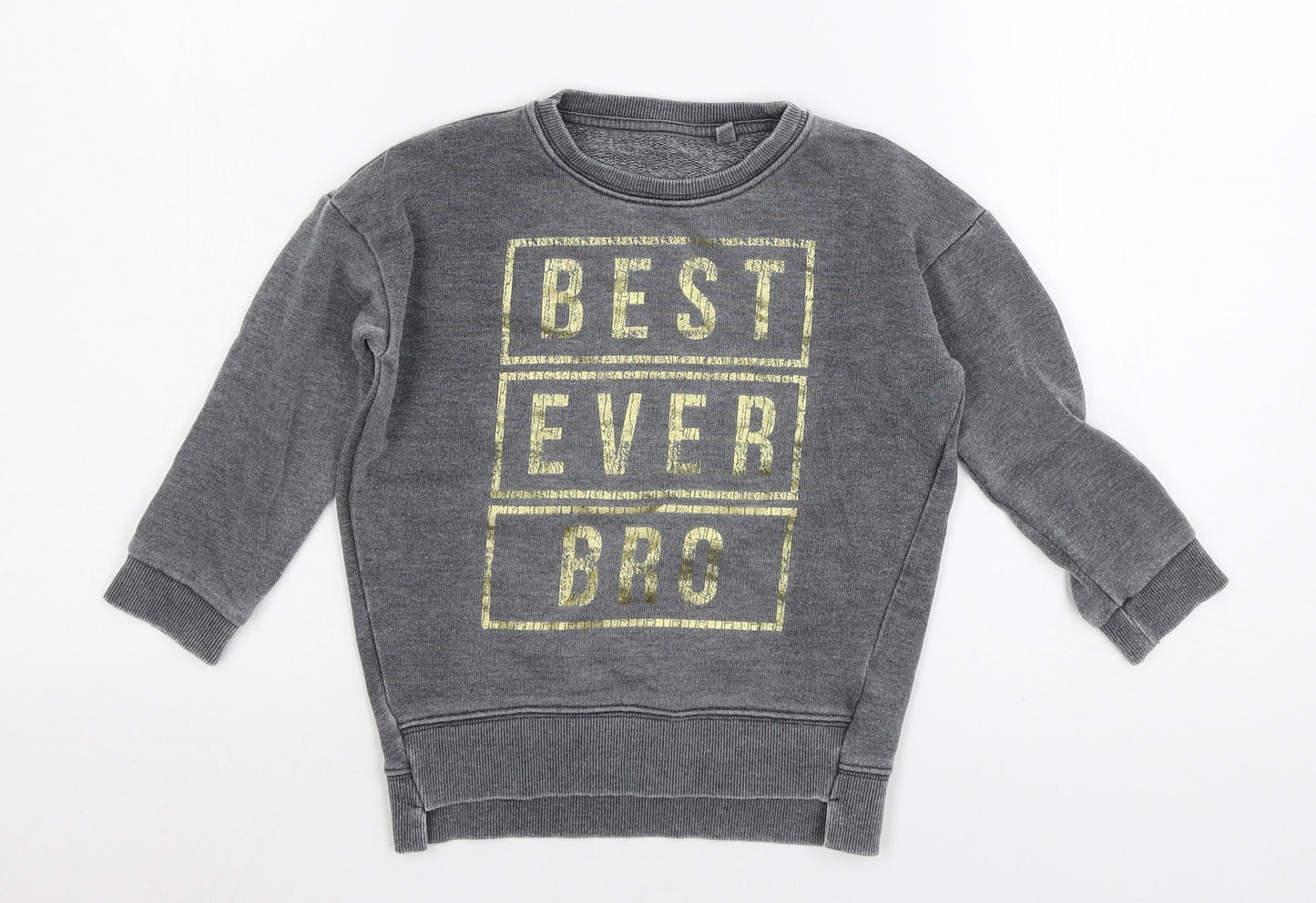 George Boys Grey  Jersey Pullover Sweatshirt Size 3-4 Years