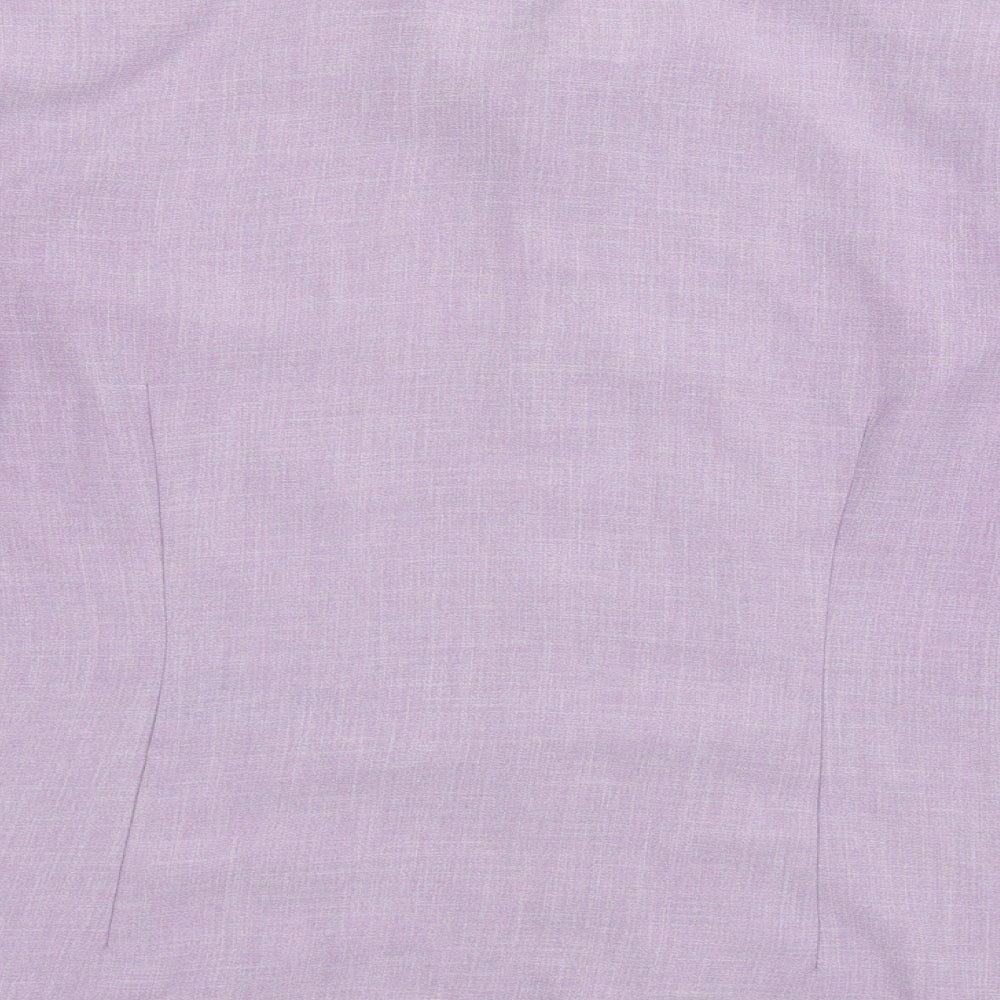 Preworn Womens Purple   Basic Blouse Size 12
