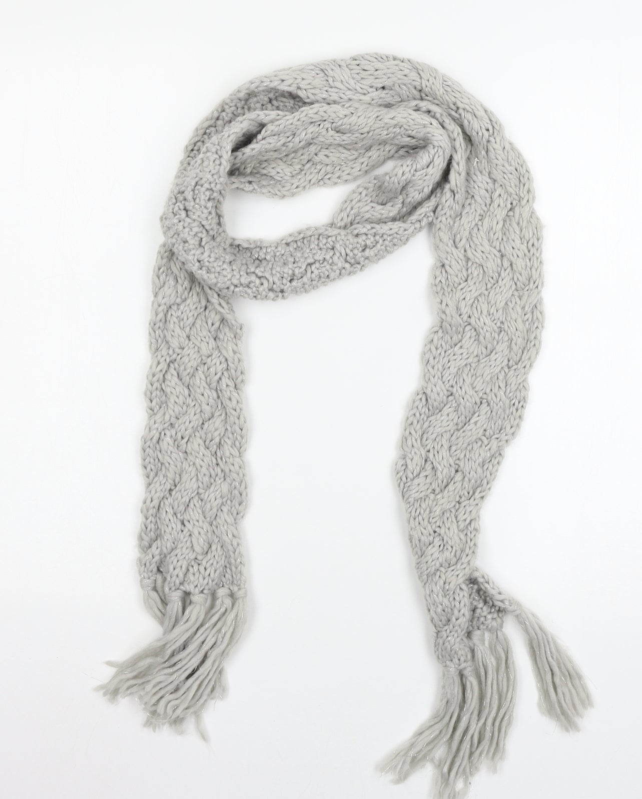 Matalan Womens Grey  Knit  Scarf