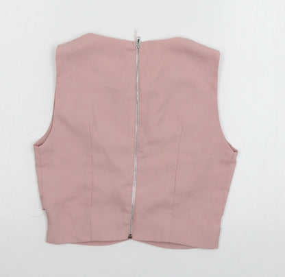 Jeuvre Womens Pink   Basic T-Shirt Size 8