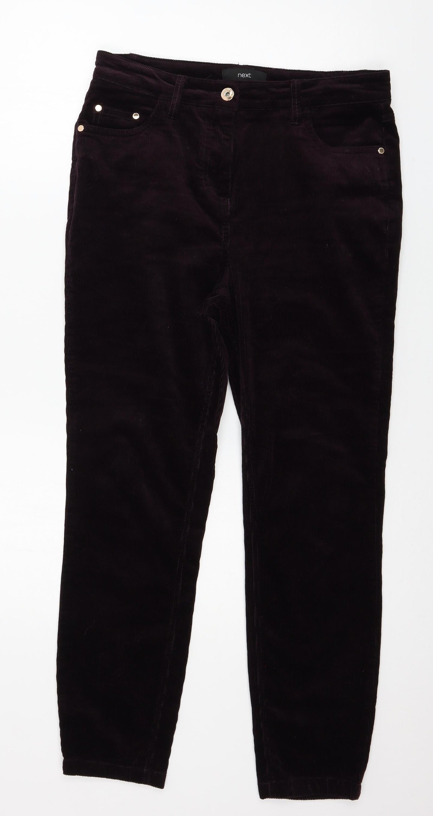 NEXT Womens Purple  Corduroy Skinny Jeans Size 12 L26 in